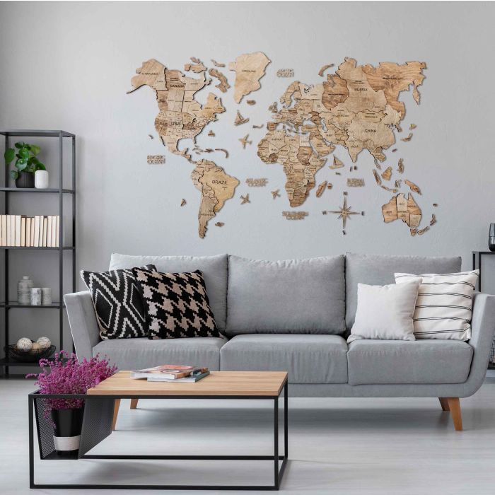 3D Wooden World Map Terra Premium Edition (Installed)