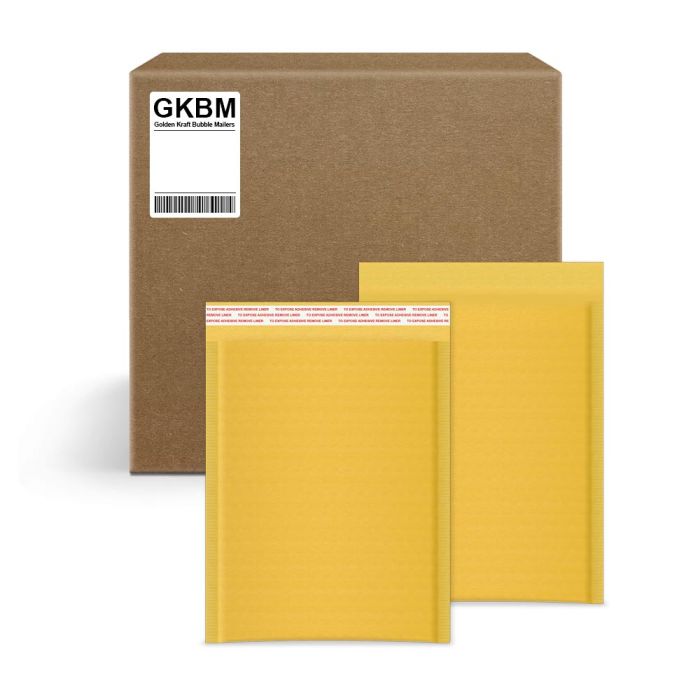 Golden Kraft Paper Bubble Mailers