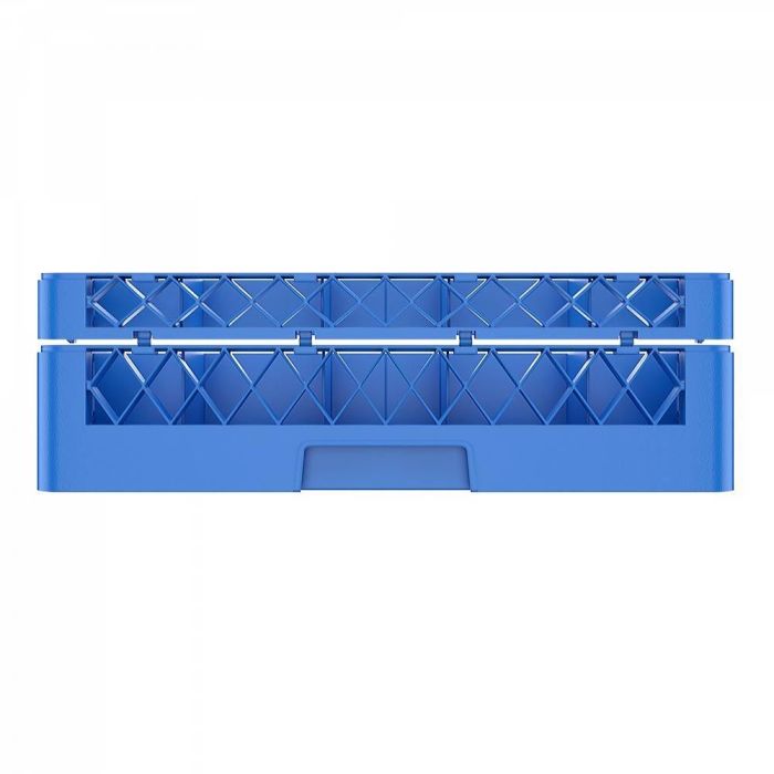 Blue Plastic Glassware Rack Plus Extender With 25 Compartments