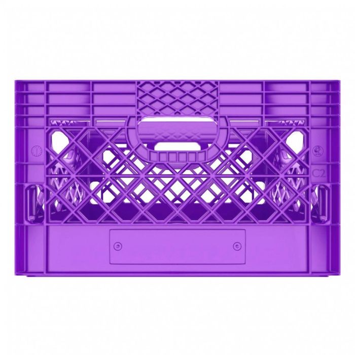 Rectangle Purple Plastic Milk Crate 24qt (6 gallon)